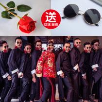Chinese wedding dress best man bridesmaid uniform mens long coat