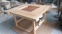 Woodworking table fitter Workbench woodworking console Solid Wood student woodworking operation multifunctional console