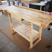Sammy Hardware Multifunctional Rubber Wood Woodworking Table Workbench Multifunctional Solid Wood Table Woodworking Workbench