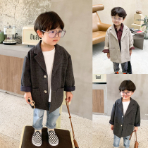 Boy small suit Western style baby autumn coat Handsome little child Children spring and autumn small dress Korean version of the tide 2020 new
