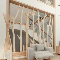 Natural dry branches screen partition log trunk decoration ornaments kindergarten ring creation dead wood famous living room entrance