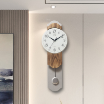 Time transport Hengtong wall clock modern simple light luxury high-end clock living room home fashion decoration silent clock Wall