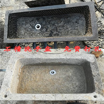Cow manger old stone tank fish tank sink wash basin mop pool retro flower pot old stone water blue stone basin