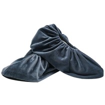 Flannel shoe cover household indoor cloth shoe cover can be repeatedly washed dust-proof non-slip thick and wear-resistant student room Model Room