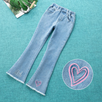 Girl Horn Pants Children Dress Jeans Spring Autumn Style Cuddling Pants 2022 Spring Dress Baby Boy Long Pants