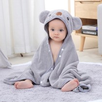 Japanese JULIPET baby bath towel with hooded cloak cotton baby bath supplies newborn children towel bathing towel
