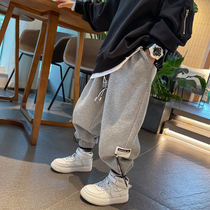 Fan Mi grain childrens clothing boy pants 2021 new autumn childrens sports pants Spring and Autumn Tide Big Boy Boy pants