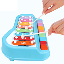 Eight-tone accordion can play music toys Childrens baby early teaching music parent-child interactive piano toys
