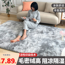 Living room Long hair Carpet Sofa tea Tea Blanket Zdyeing Adolescent Girl Room Bedside Blanket Bed Lower Bedroom Full Blankets Ground Mat
