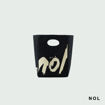 NOL environmental protection pure cotton printed canvas waterproof inside creative graffiti lunch box lunch box bag tote bag