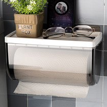 Toilet tissue box waterproof non-perforated toilet paper box wall-mounted hanging roll paper holder sanitary paper box