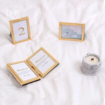 Simple and exquisite modern Mini childrens small photo frame 3 inch creative baby photo frame metal photo album ornaments props