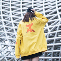 killwinner new two-color K-word jacket loose mens street sports womens jacket couple casual top