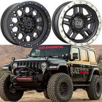 Black rhinos off-road hub 18 20 17 inch wall gun Prado Wrangler tank 300 Pa Jello bossy