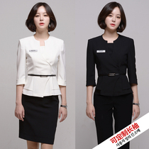 Han Edition 2023 Beauty Academy Worksuit Costume Female Spring Summer Skirt Clothing Fashion Career Clothing Ladies Set