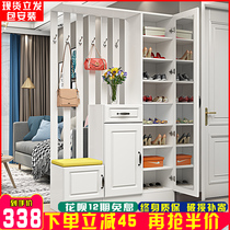 Entrance partition entrance cabinet shoe cabinet integrated screen living room partition cabinet Simple light luxury entrance cabinet European-style locker