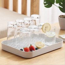 Rectangular Teacup drain tray Tray for cups Double thickened cup rack Cup rack drain rack