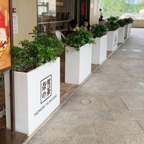 Customized outdoor wrought iron box large gardening planting trough sales department commercial outer swing fence partition flower pot