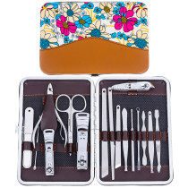 Jinli nail Clipper set 16-piece nail clipper manicure tool plus red gift box nail clipper H-16 blue