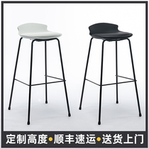 New Nordic creative fashion minimalist bar chair front bench chair bar chair Island chair leisure area water bar high chair