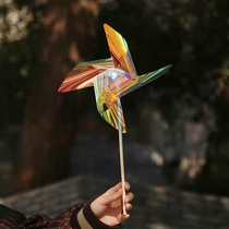 Natural ostomy Colorful Four Corner Windmill Toy Suit 4 only Rotating Suspended Windmill Gift Kindergarten Decoration
