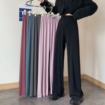 Pants womens dance pants practice pants Spring and Autumn New High waist modern dance straight wide leg pants loose hanging