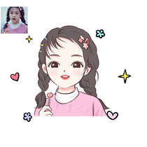 Hand-painted Avatar custom Q version cartoon comic couple painting live photo design mobile phone case pattern making