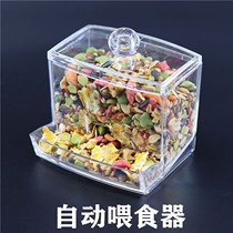 Hamster transparent acrylic eclipse basin Automatic feeder small hamster Squirrel Hedgehog Golden Silk Bear Flowers and Sage Box Supplies