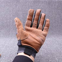 The first layer of cowhide gloves original single foreign trade multi-functional outdoor bicycle gloves genuine leather mens autumn and winter protection rider