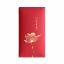 Original good luck even red envelopes creative personality China Wind Lotus Luli is a seal wedding RMBten thousand blessings happy red bag bag