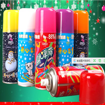 Christmas snow snow snow color ribbon snowflake play Christmas event decoration spray ribbon spray pattern color strip