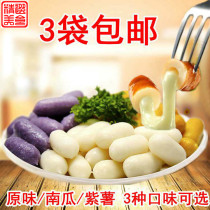 3 bags of Korean cheese rice cake sandwich Korean troops hot pot ingredients Zhixin spicy fried rice cake strip 500g
