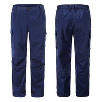Firefighters Flame Blue Summer For Training Pants Long Pants Winter Multi-Pocket Abrasion Resistant Workmen Pants Single Pants