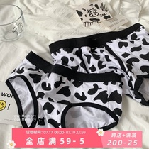 Rose Memory ~ Couple panties Japanese sexy cow print Cute skin-friendly comfortable cotton crotch double models