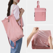 Foldable dry and wet separation bag women travel waterproof swimming fitness shoulder backpack outdoor sports storage bag