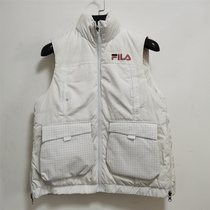 Winter new ladies outdoor casual down vest warm vest 90 white goose down can wear stand collar coat on both sides
