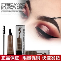 Cross-border makeup HANDAIYAN Han Daiyan EYEBROW GEL water is not easy to faint liquid dye EYEBROW glue