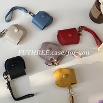 FUTHREE Hanfeng ins Stylish Solid Color Leather AirPodspro Apple Wireless Bluetooth Headset 3 Case 2
