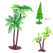 Coconut tree cake ornaments plant small tree beach scene pine decorative accessories plastic simulation coconut tree model