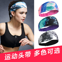 New minimalist European and American elastic candy color sports yoga hair with hair hoop running head with football non-slip head with tide