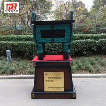 Spot Zhengzhou manufacturer opening big tripod Shengsheng Qiuqiu Crafts Great All Pure Copper Gift with Grade Qiao Relocating Lettering