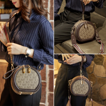 Hong Kong big name 2021 new fashion summer luxury fashion small round bag female messenger round cake portable shoulder