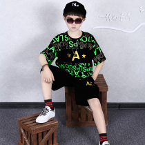 CUHK Scout summer clothes 2022 new boy shorts cover filled with letters printed short sleeves handsome chubby dresses