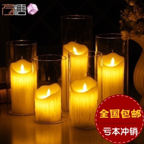 Sugar led electronic candle light proposal confession confession wedding candle table Candle romantic wedding decoration
