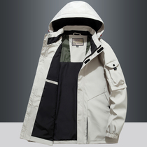 Spring outdoor storm jacket mens spring and autumn model 2022 new sports high-end tops cargo jacket mens mountaineering suit tide