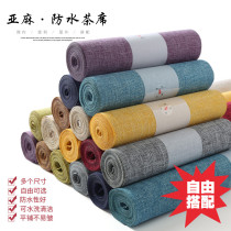 Linen tarpaulin table flag Chinese tea table Zen dry tea tablecloth Wild tea table cloth Art tea ceremony