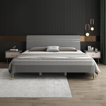 New Nordic modern simple light luxury solid wood bed home master bedroom high Box Storage 1 8 meters 1 5 meters single double bed