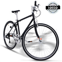 Japan variable speed City straight road car male to work light flat bicycle female retro steel frame adult bicycle