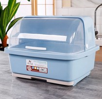 Kitchen bowl chopsticks storage box with lid drain dish rack extra-large plate tableware storage box cupboard plastic