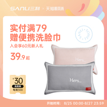  Sanli pillow towel pure cotton pair of anti-mite antibacterial high-end gauze pillow towel summer single summer cotton anti-shedding